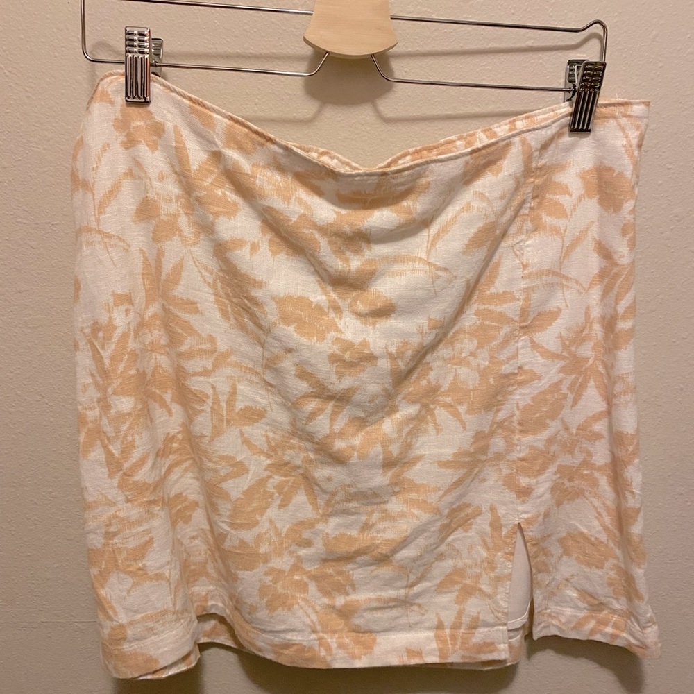Abercrombie and Fitch Blush Pink Women’s Miniskirt Linen Blend Size L